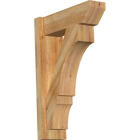 Ekena Millwork Balboa Slat Rough Sawn Outlooker, Western Red Cedar, 6"W x 18"D x 26"H OUT06X18X26BOA06RWR
